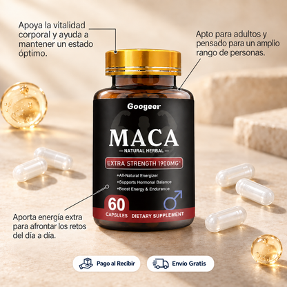 Maca extra fuerte - Recupera la energía y el deseo que sentías antes.