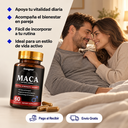 Maca extra fuerte - Recupera la energía y el deseo que sentías antes.