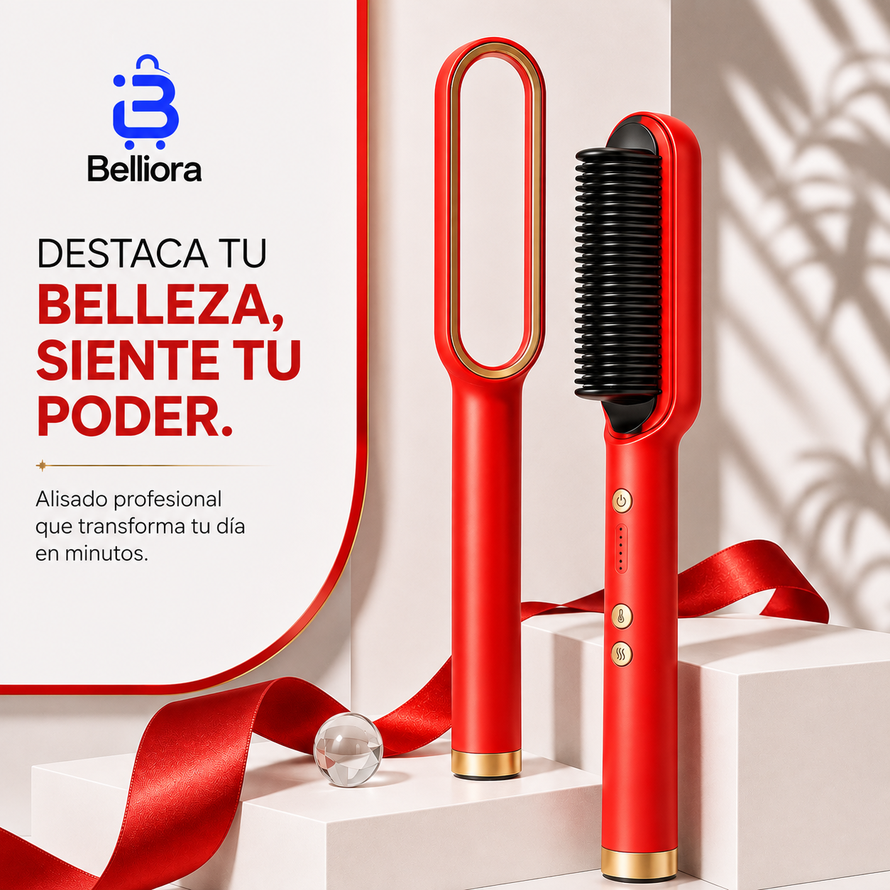 Belliora SilkPro™ Escova Alisadora Profesional